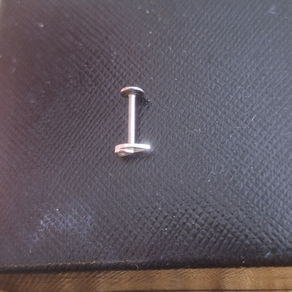 Highest Quality Titanium Lotus Stud Flat Back - image 2